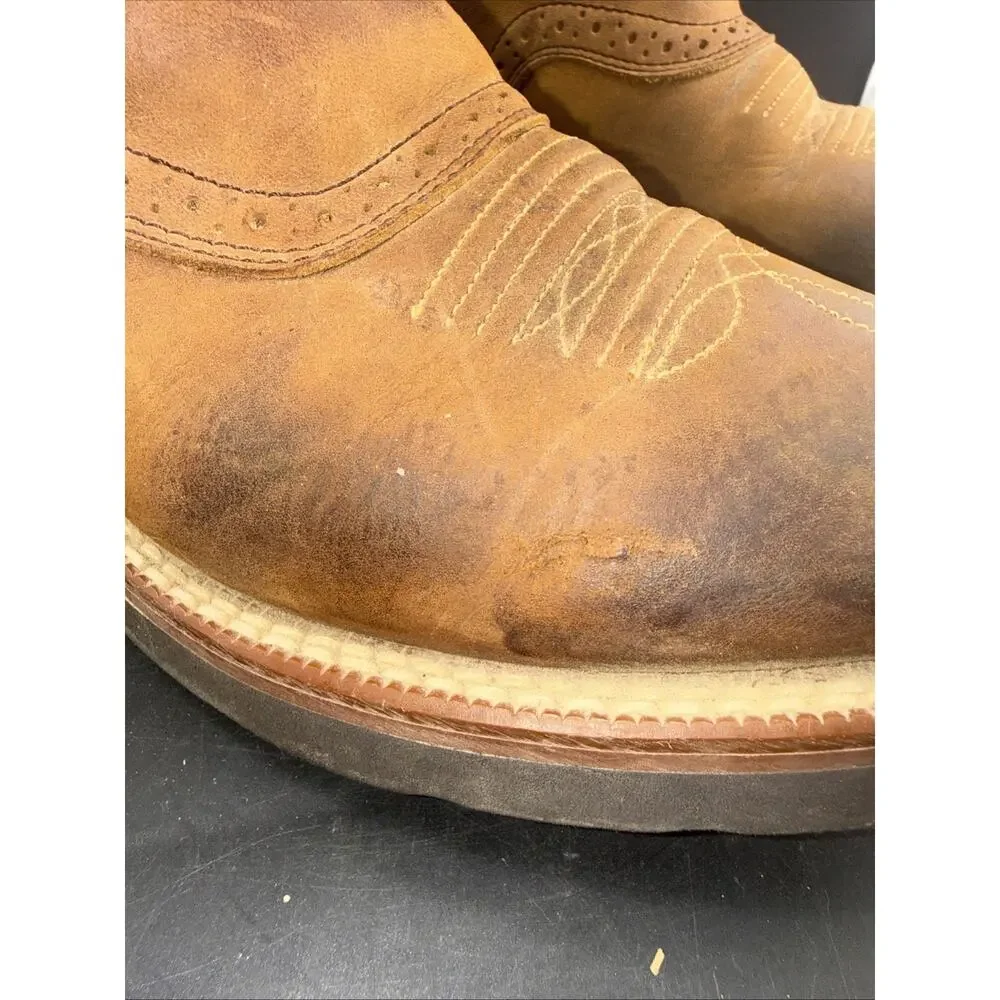 Ariat Heritage Crepe Boots Mens 8.5 D Brown Gray Western Cowboy Style 30029